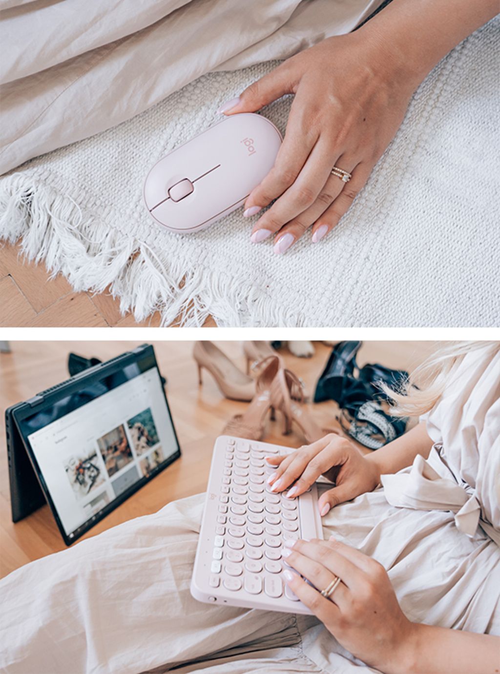 Logitech K380 Multi-device bluetooth tipkovnica i Logitech Pebble M350 miš