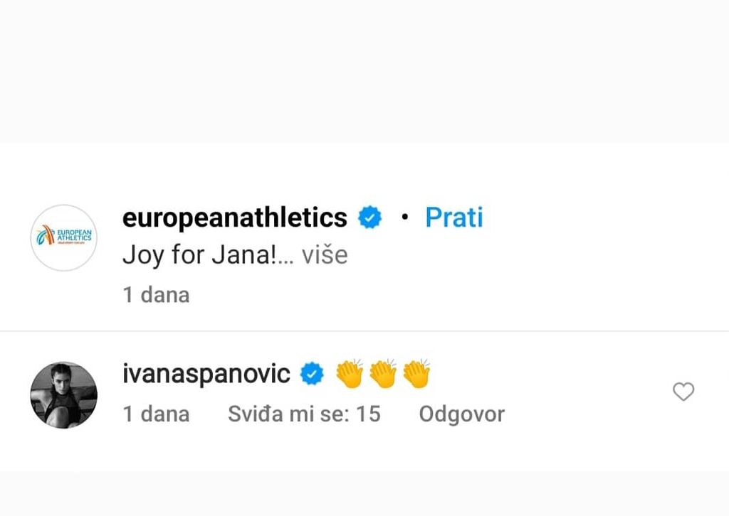 Ivana Španović za Janu Koščak