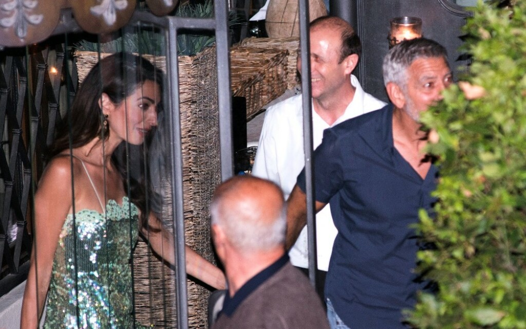 Amal i George Clooney na večeri u restorani Il Gatto Nero