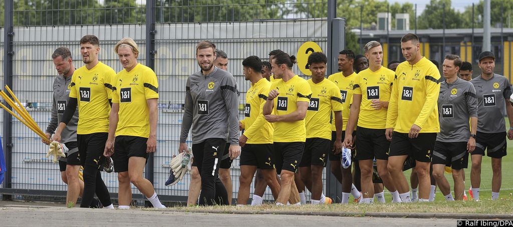 Momčad Borussije Dortmund na treningu