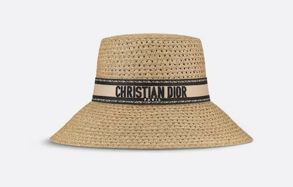 Slamnati šešir modne kuće Dior