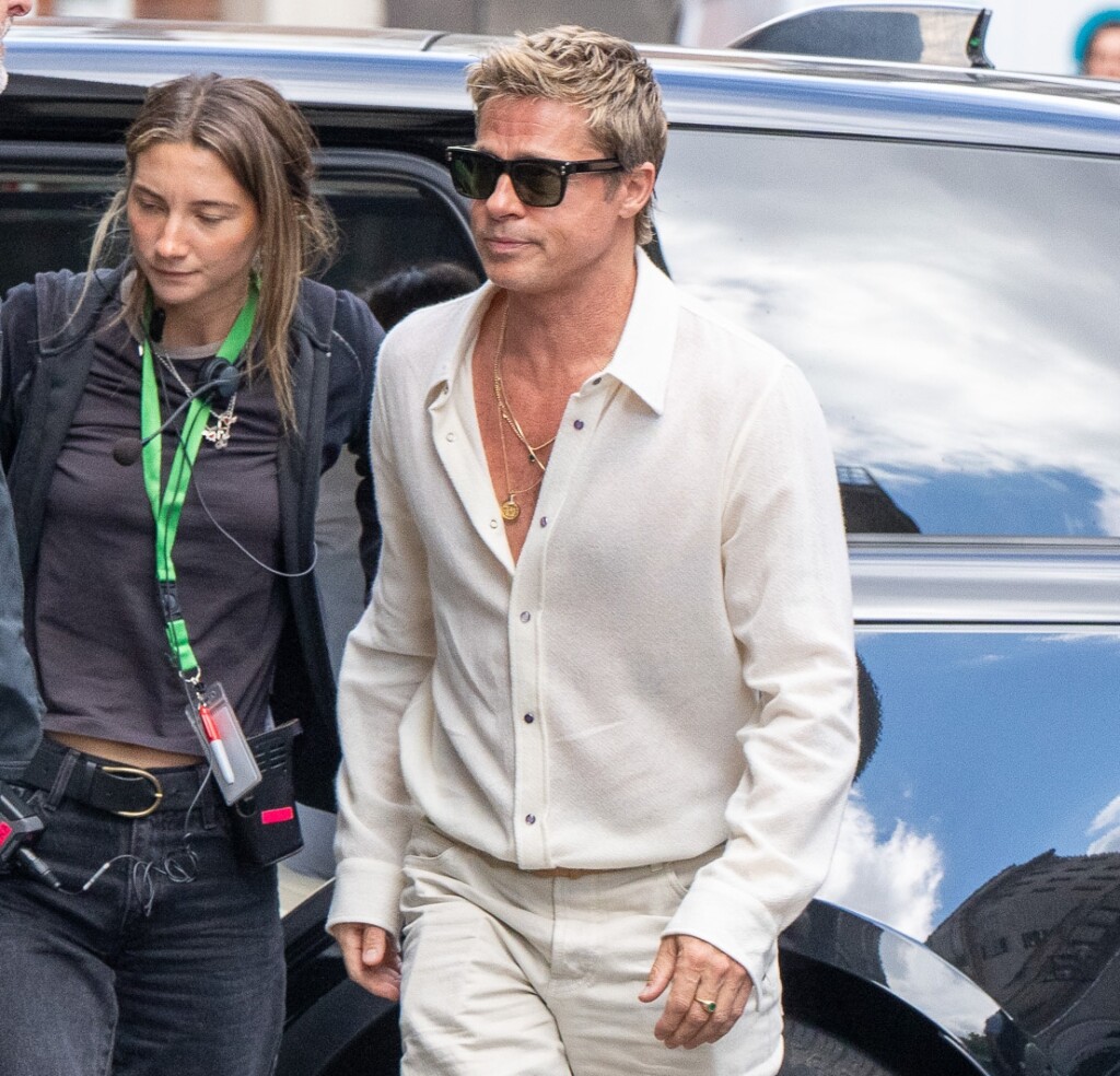 Brad Pitt na snimanju filma o Formuli 1