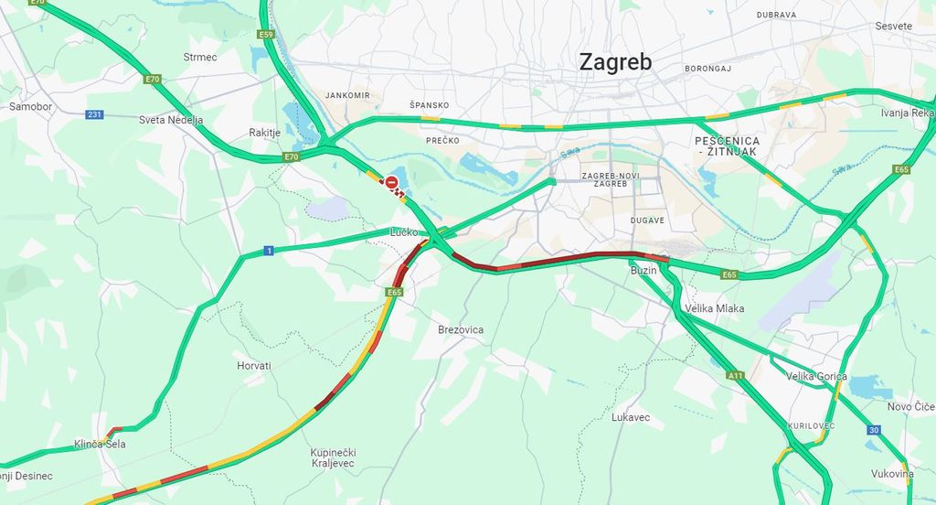 Gužva na zagrebačkoj obilaznici - 1