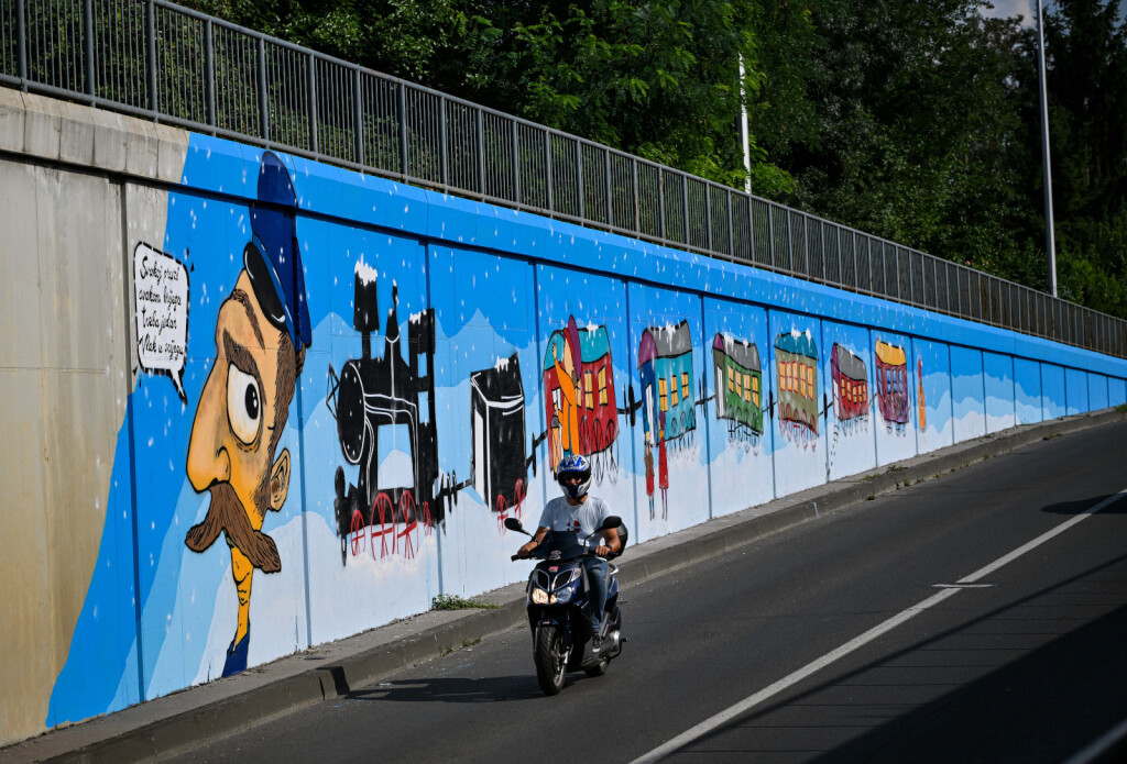 Povodom 50. obljetnice smrti Mate Lovraka ekipa umjetnika iz Grupe Zid oslikala je mural s motivom knjige Vlak u snijegu - 5