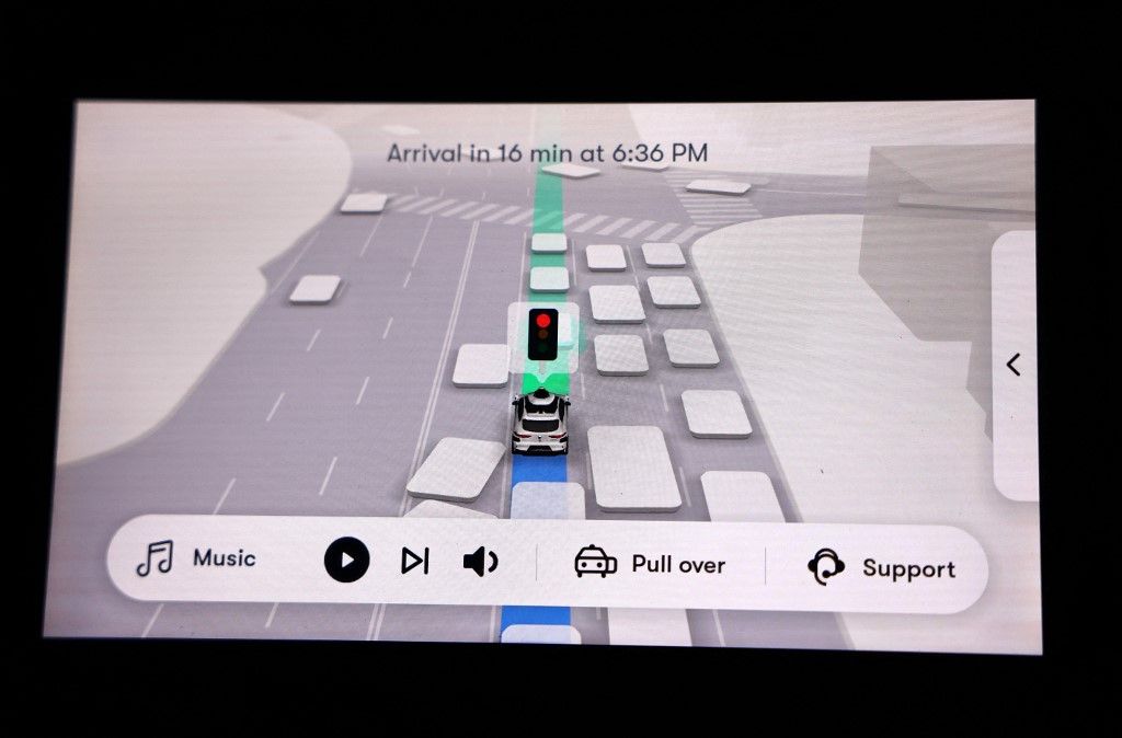 Waymovi robotaksiji, ilustracija