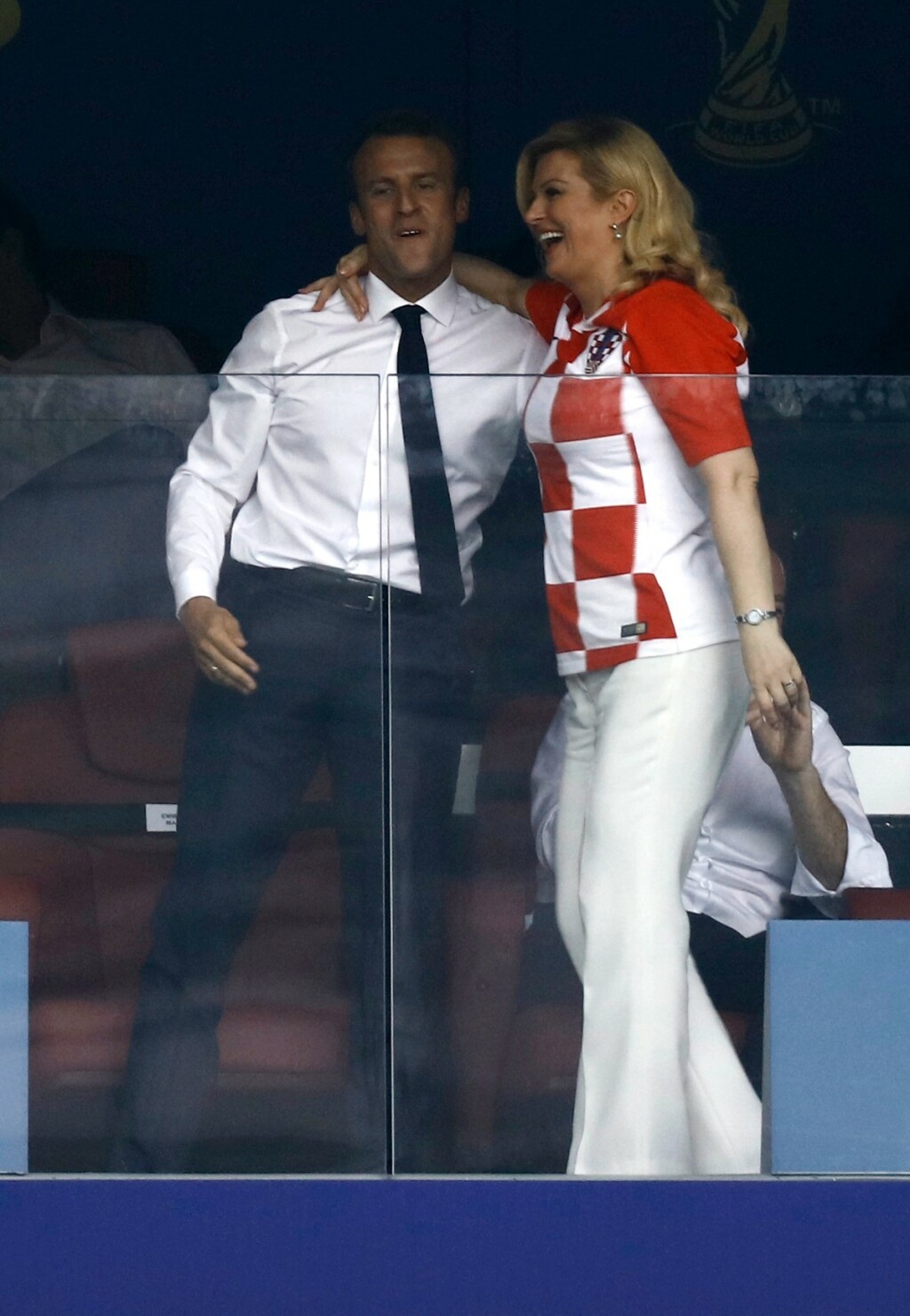 Emmanuel Macron i Kolinda Grabar-Kitarović u Rusiji