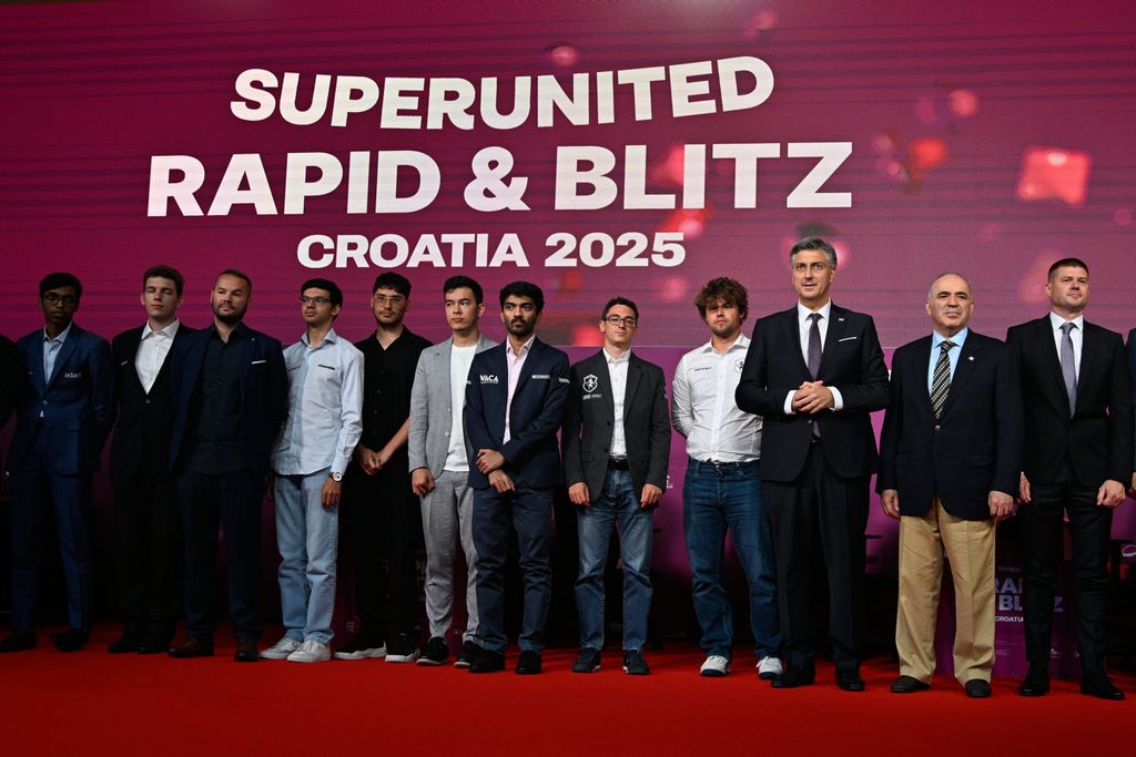 Magnus Carlsen, Andrej Plenković, Gari Kasparov - 3