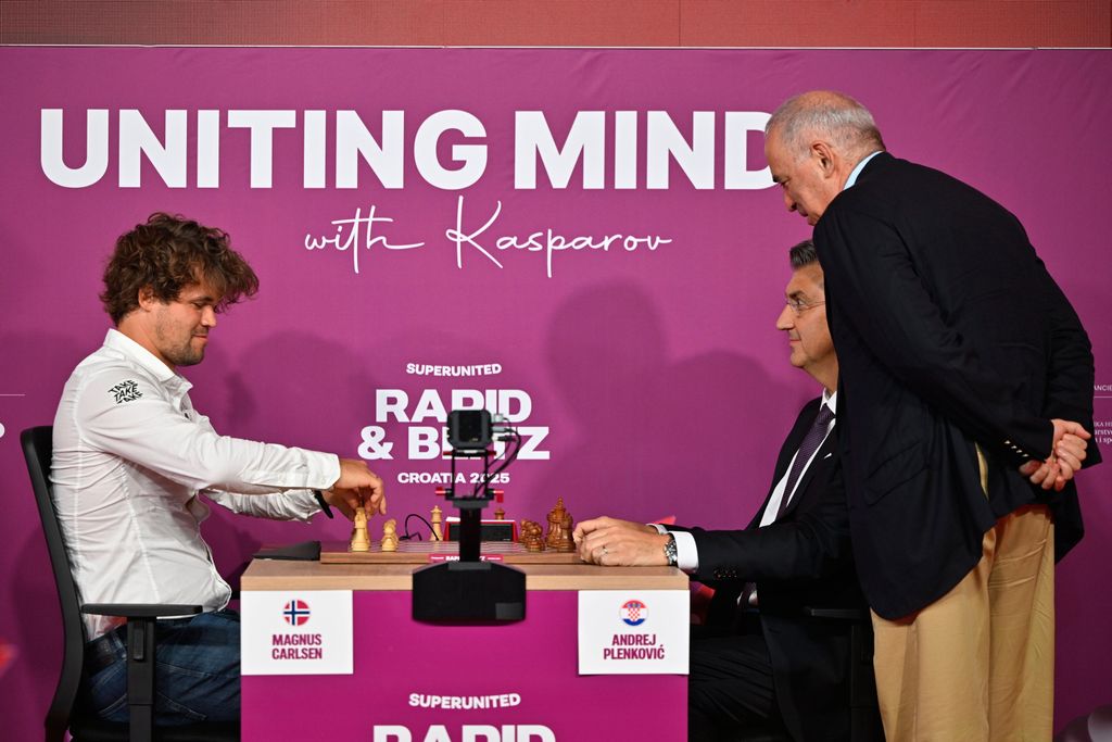 Magnus Carlsen, Andrej Plenković, Gari Kasparov - 4