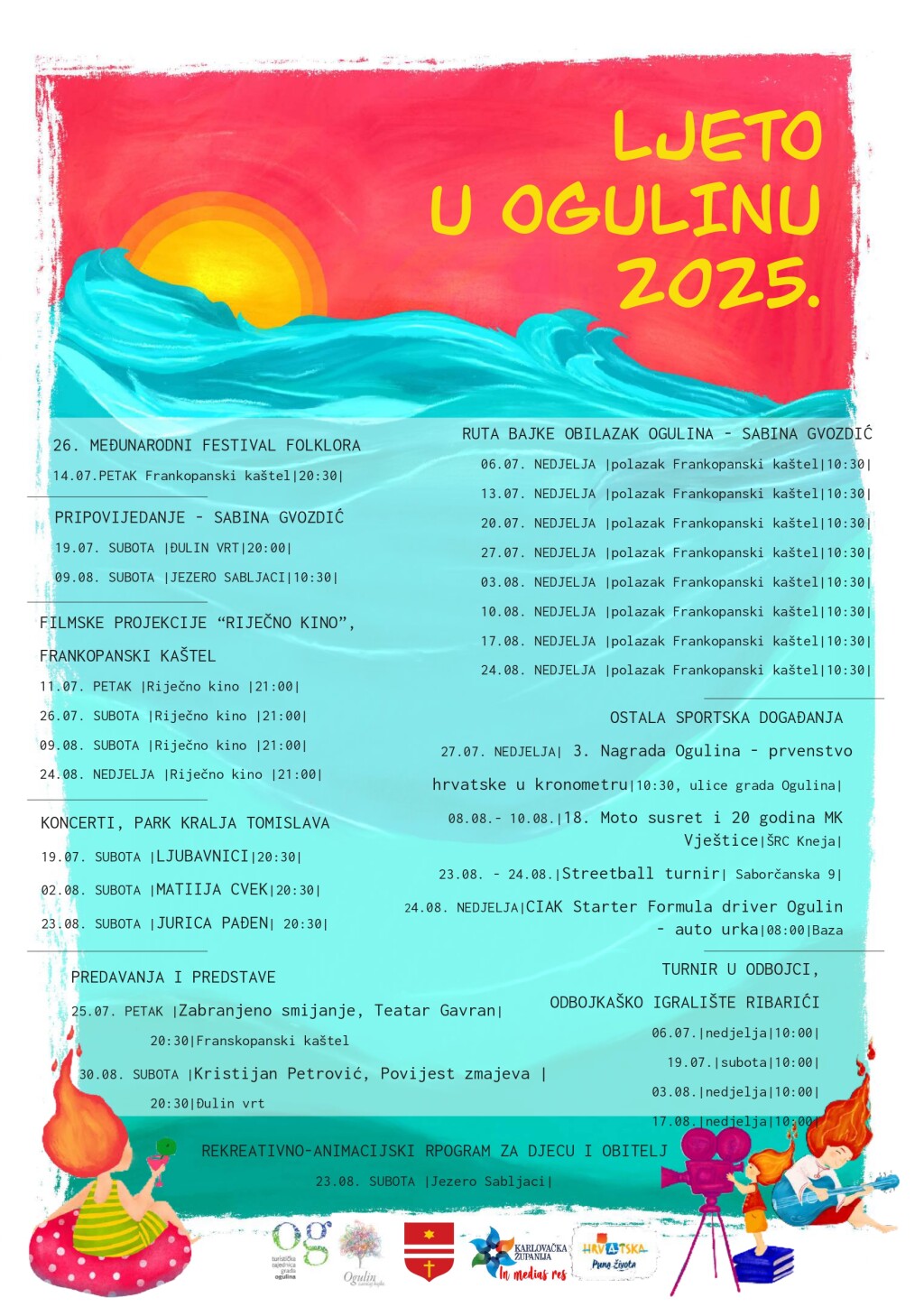 Ljeto u Ogulinu 2025 program