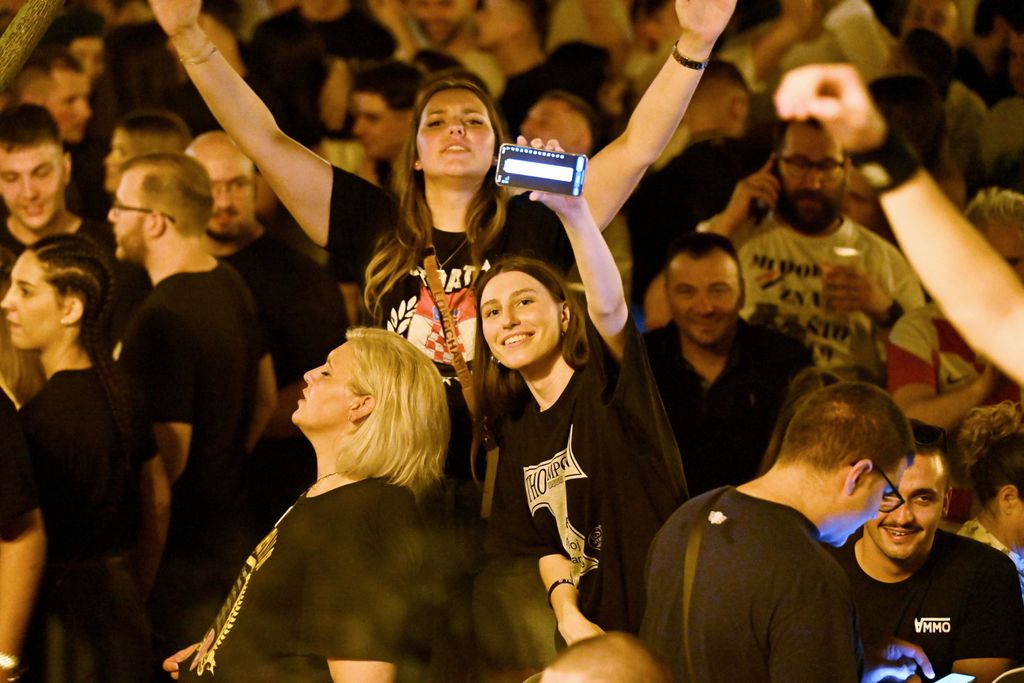 Fešta u centru Zagreba prije koncerta