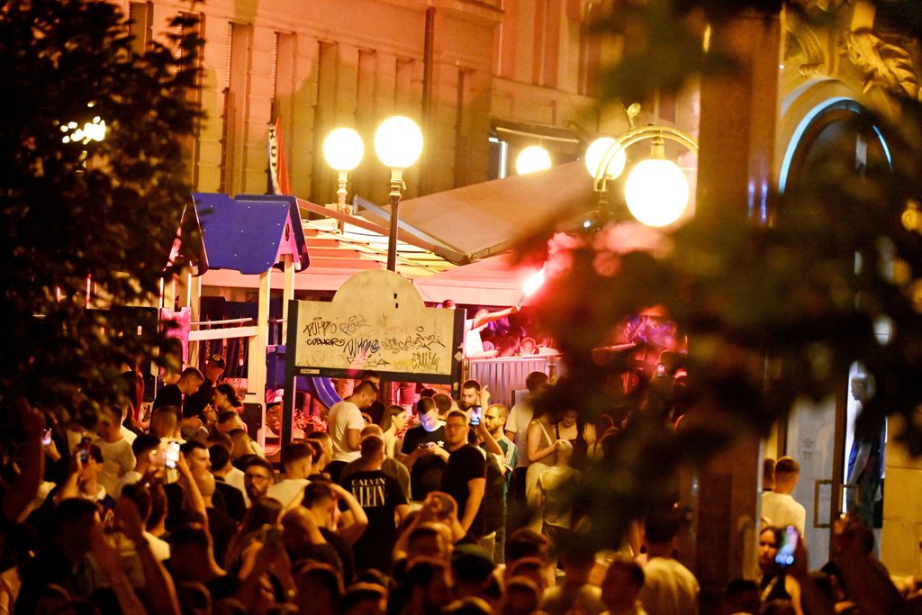 Fešta u centru Zagreba prije koncerta