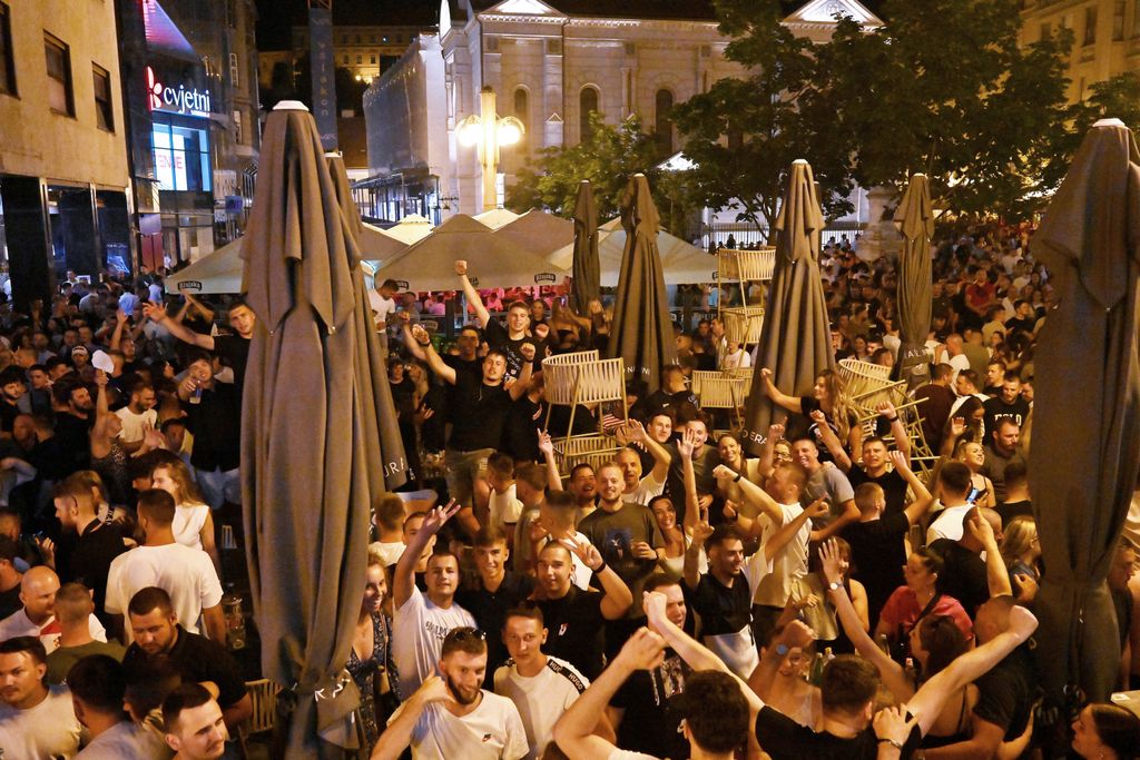 Fešta u centru Zagreba prije koncerta