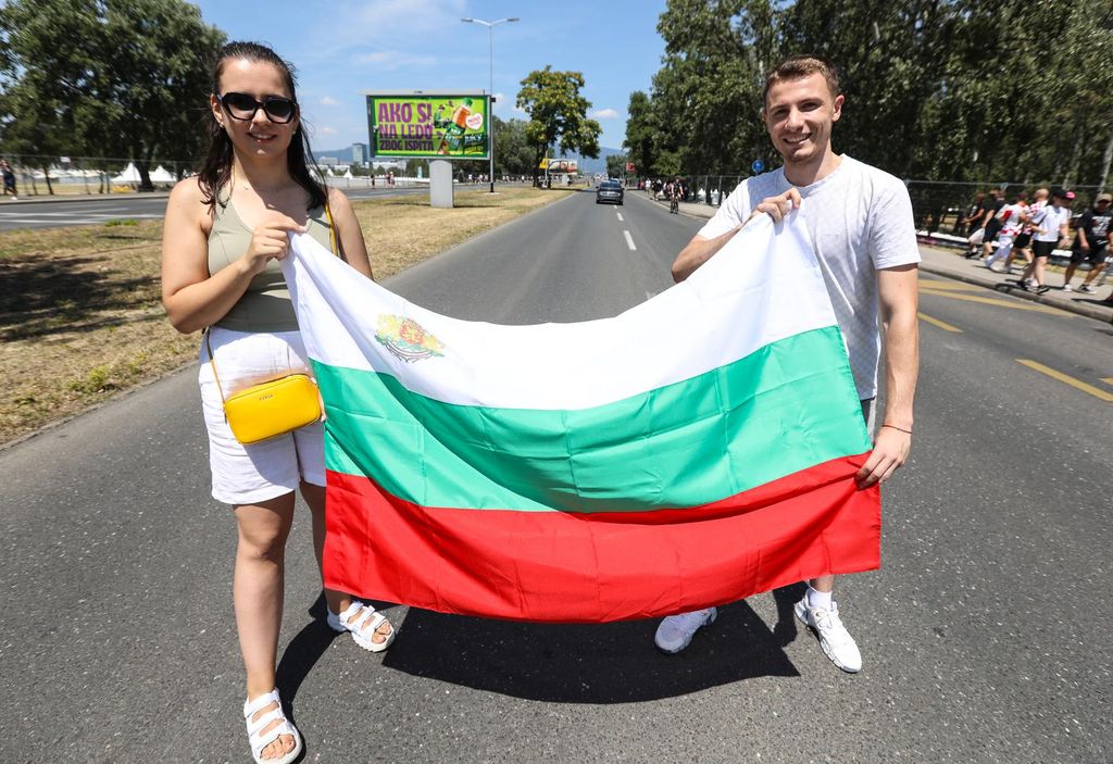 Bugarski par na Thompsonovom koncertu