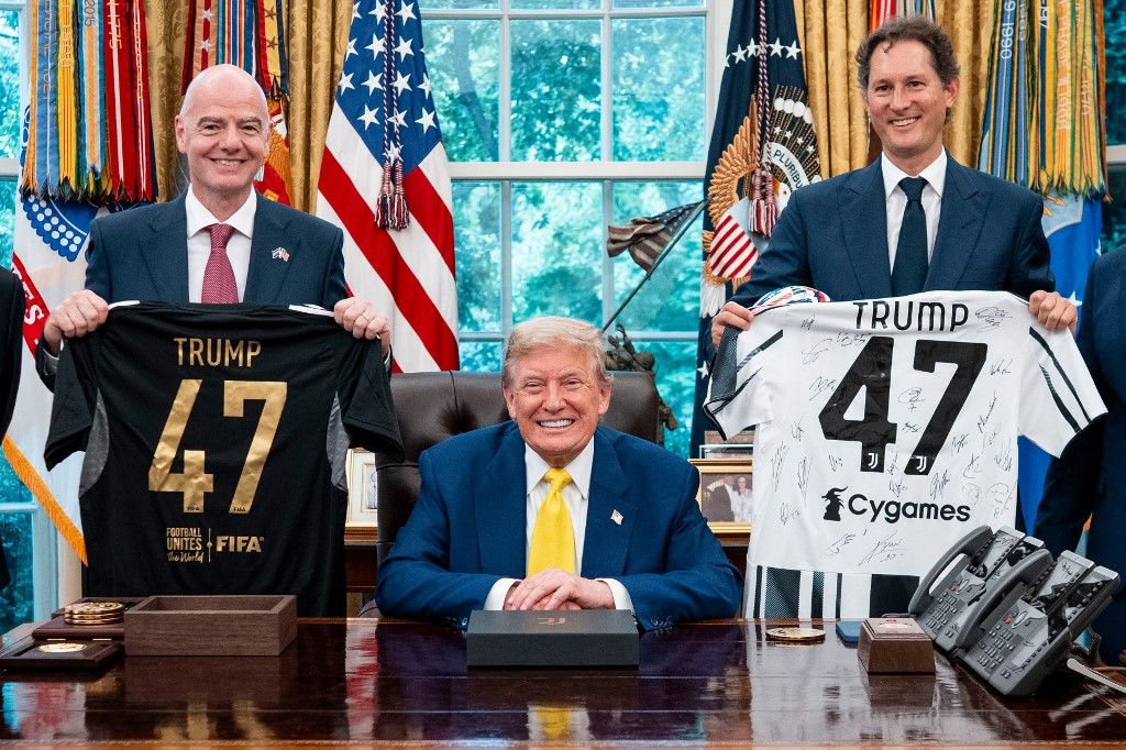 Gianni Infantino, Donald Trump i John Elkann