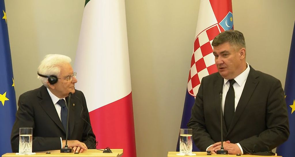 Sergio Mattarella i Zoran Milanović