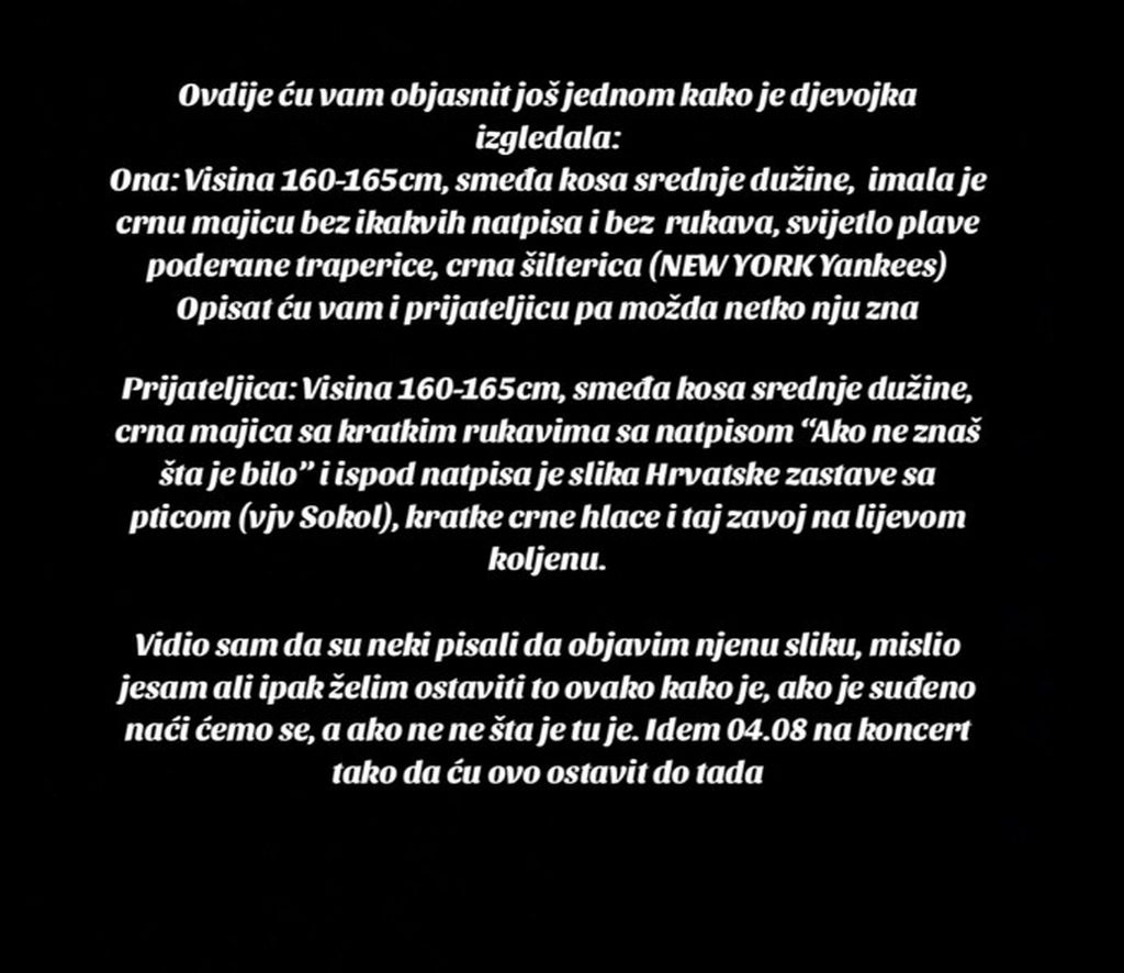 Mladić traži djevojku s Thompsonova koncerta - 3