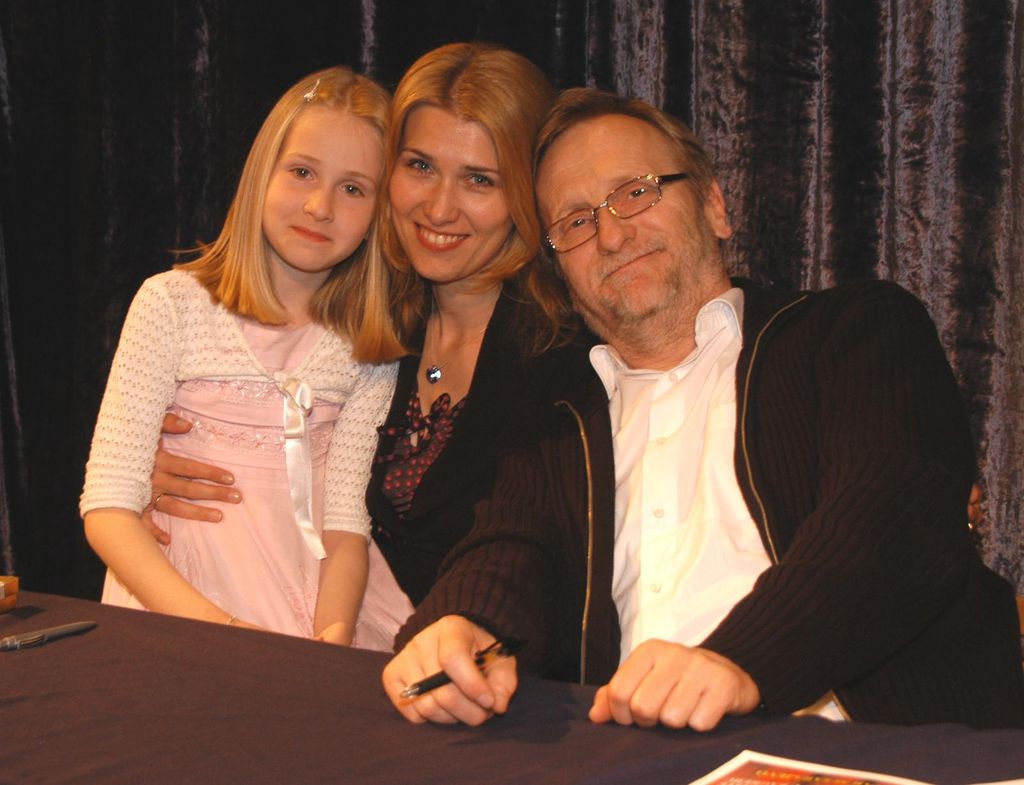 Bogdan Diklić sa suprugom Dijanom i kćeri Sofijom