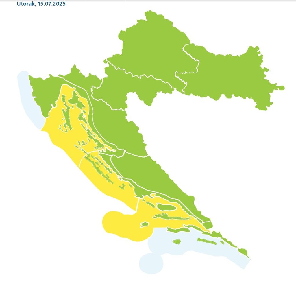 Vjetrovito vrijeme u Baškoj, ilustracija