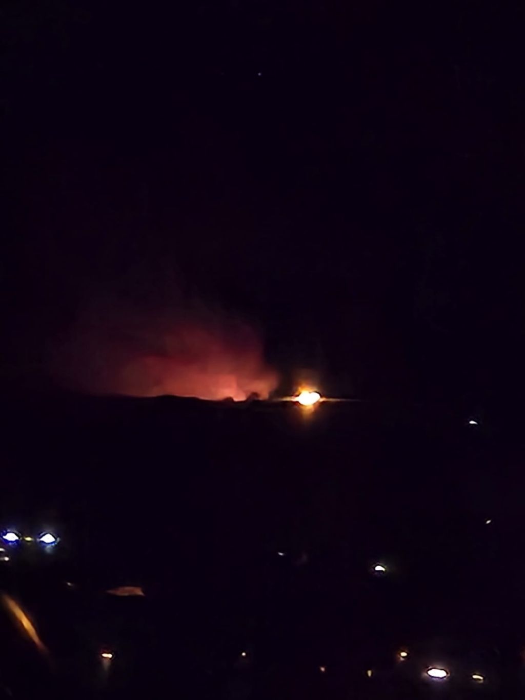 Požar na deponiju u Bosanskom Brodu, snimljeno u noći s 14. na 15. srpnja