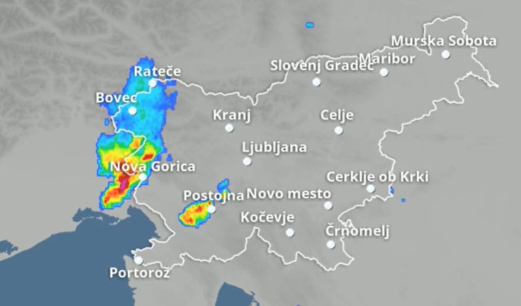 Nevrijeme iznad Italije i Slovenije