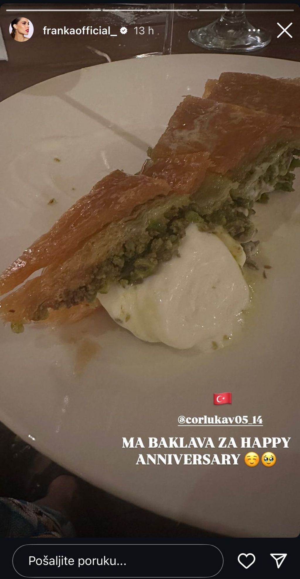 Franka Batelić i Vedran Ćorluka na Instagramu - 1