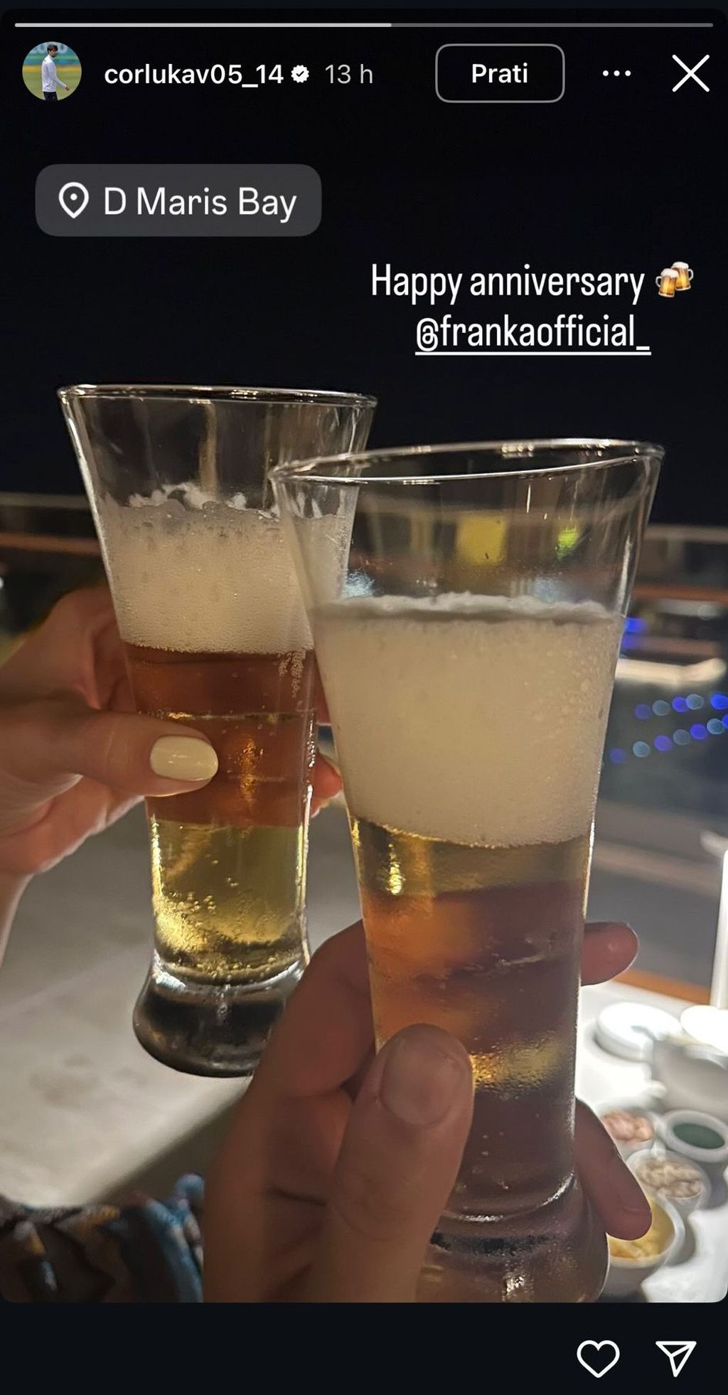 Franka Batelić i Vedran Ćorluka na Instagramu - 2