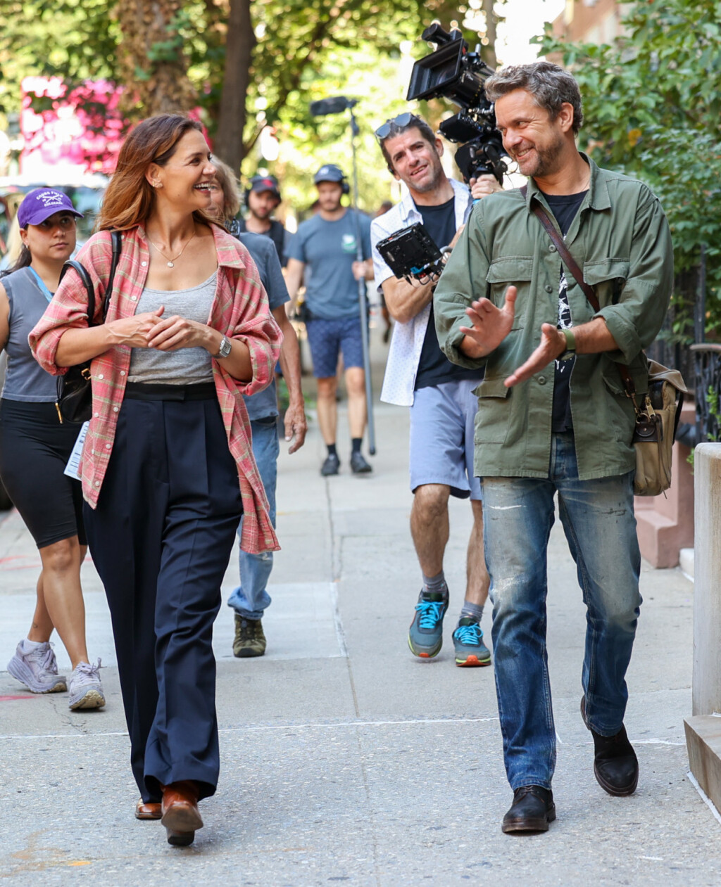 Katie Holmes i Joshua Jackson na snimanju novog filma 'Happy Hours' u New Yorku - 1