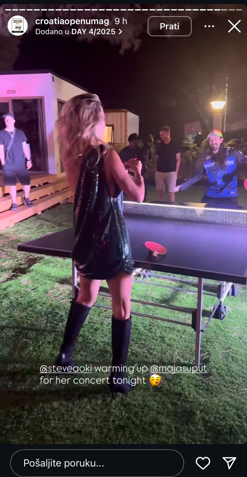 Maja Šuput i Steve Aoki igraju stolni tenis - 3