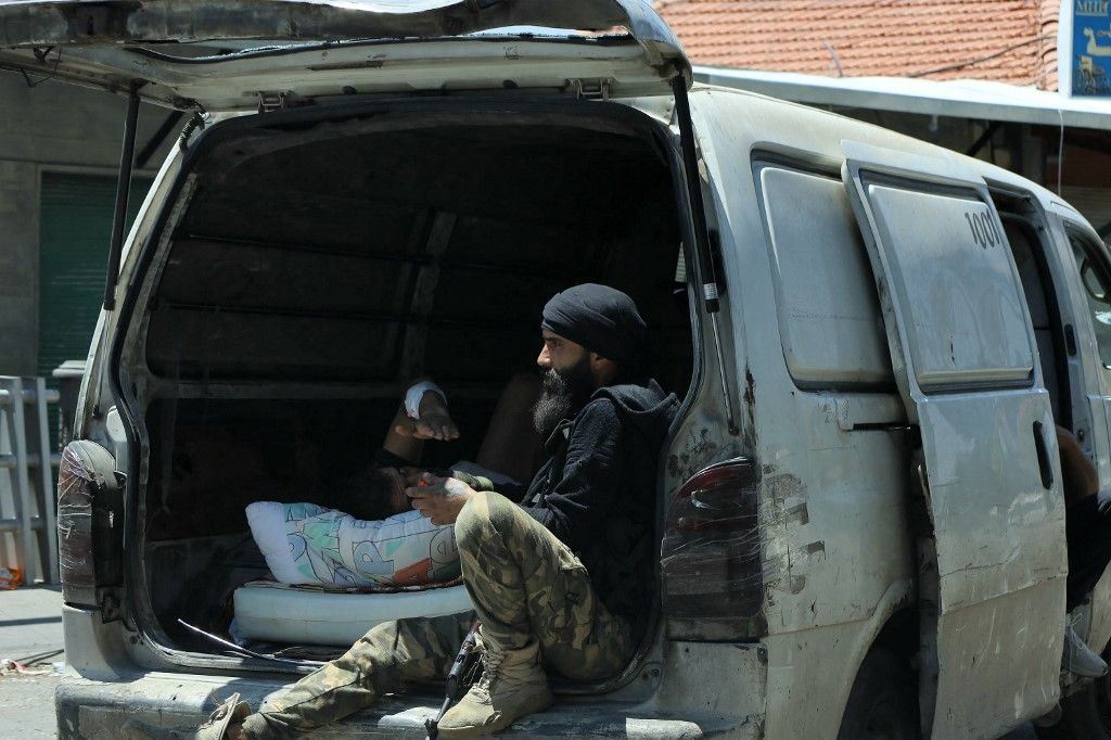 Dvorište bolnice nakon pokolja nad Druzima - 5