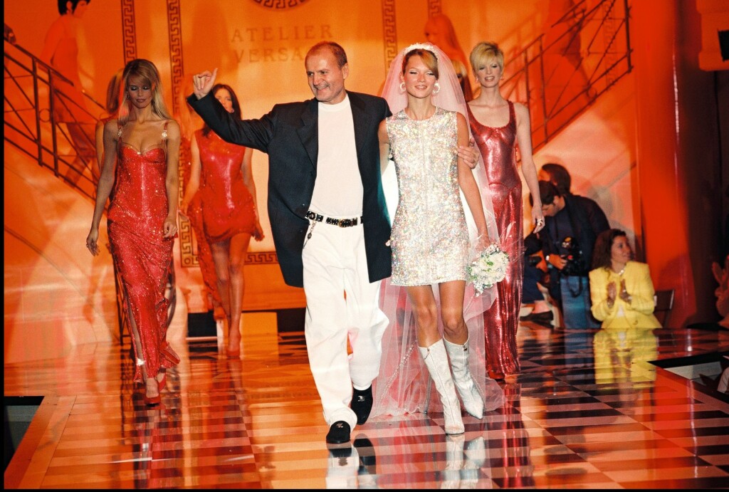 Gianni Versace i Kate Moss na modnoj reviji