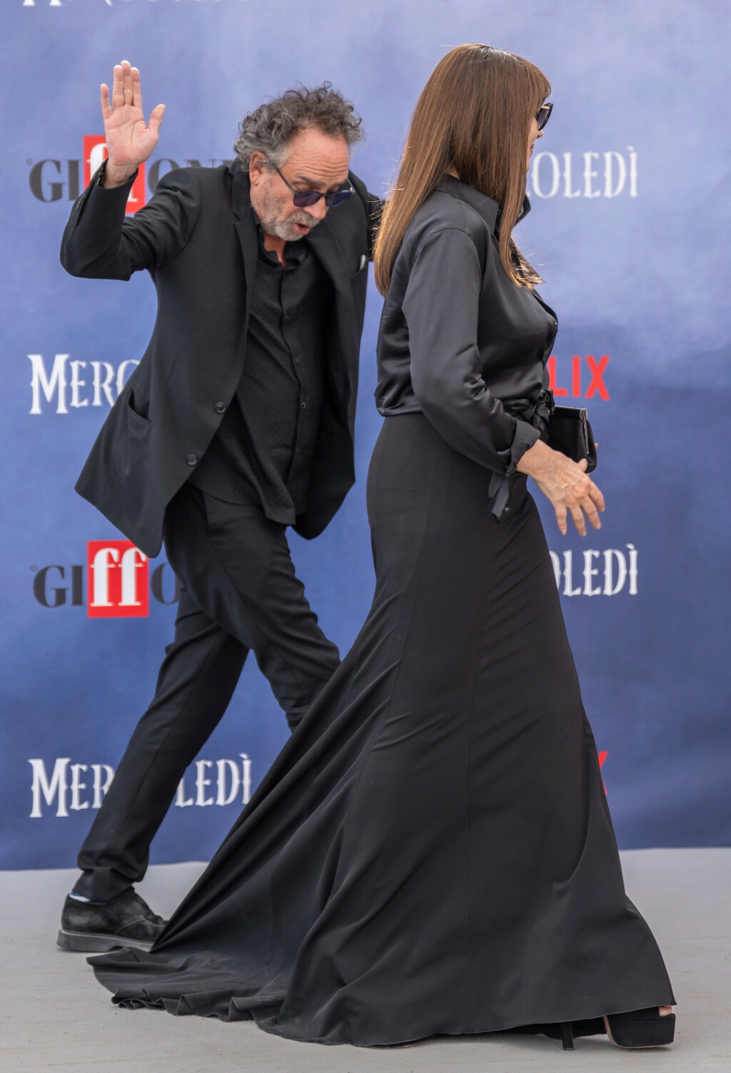 Monica Bellucci i Tim Burton na Filmskom festivalu Giffoni u Italiji - 5