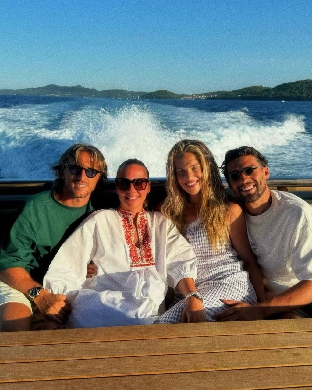 Mateo Kovačić, Izabel Kovačić, Luka Modrić, Vanja Modrić