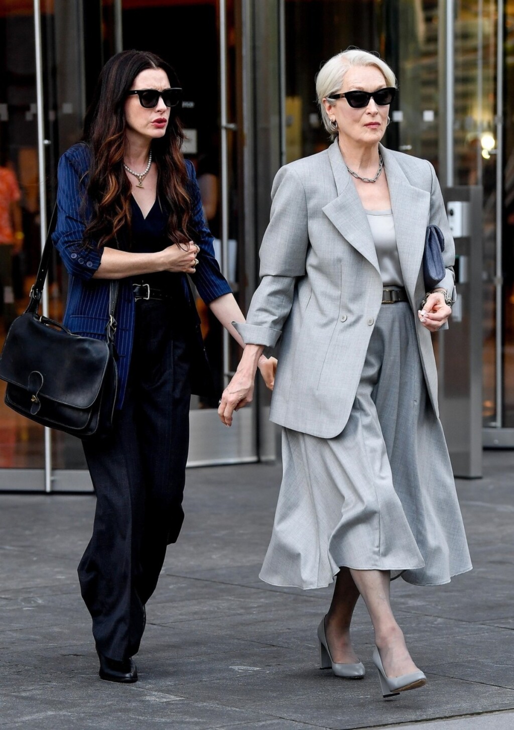 Meryl Streep i Anne Harhaway zajedno na setu filma