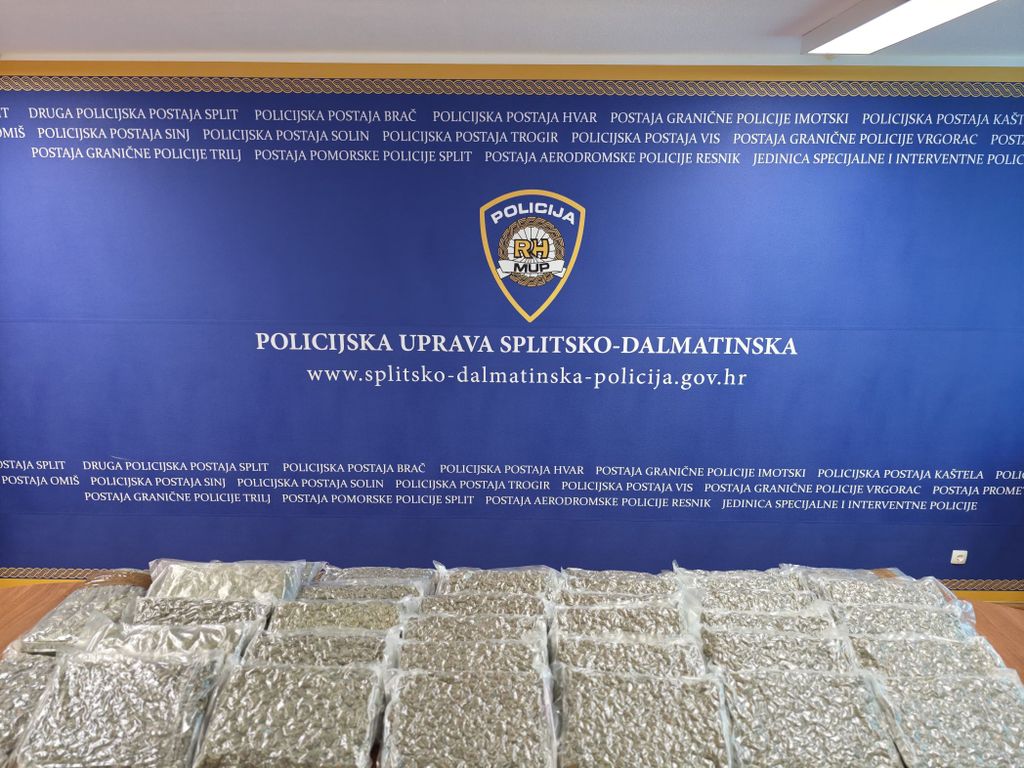 Na području Kaštela oduzeto 40 kilograma marihuane