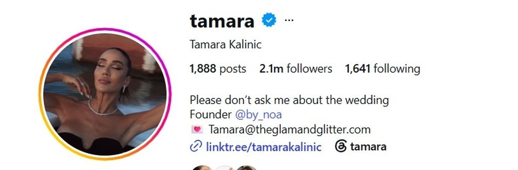 Tamara Kalinić Instagram