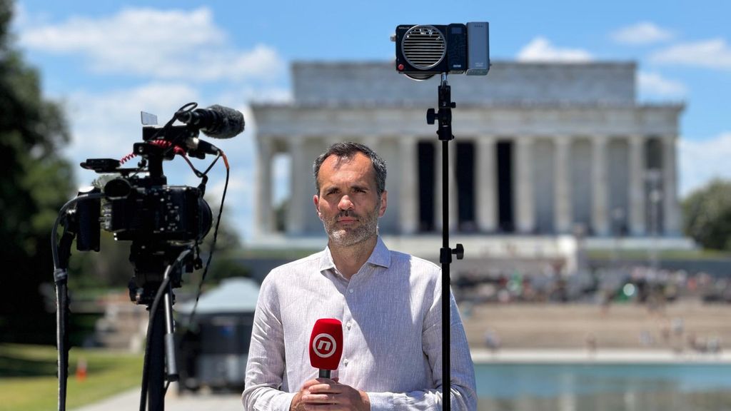 Saša Lugonjić u Washingtonu, Lincoln Memorial