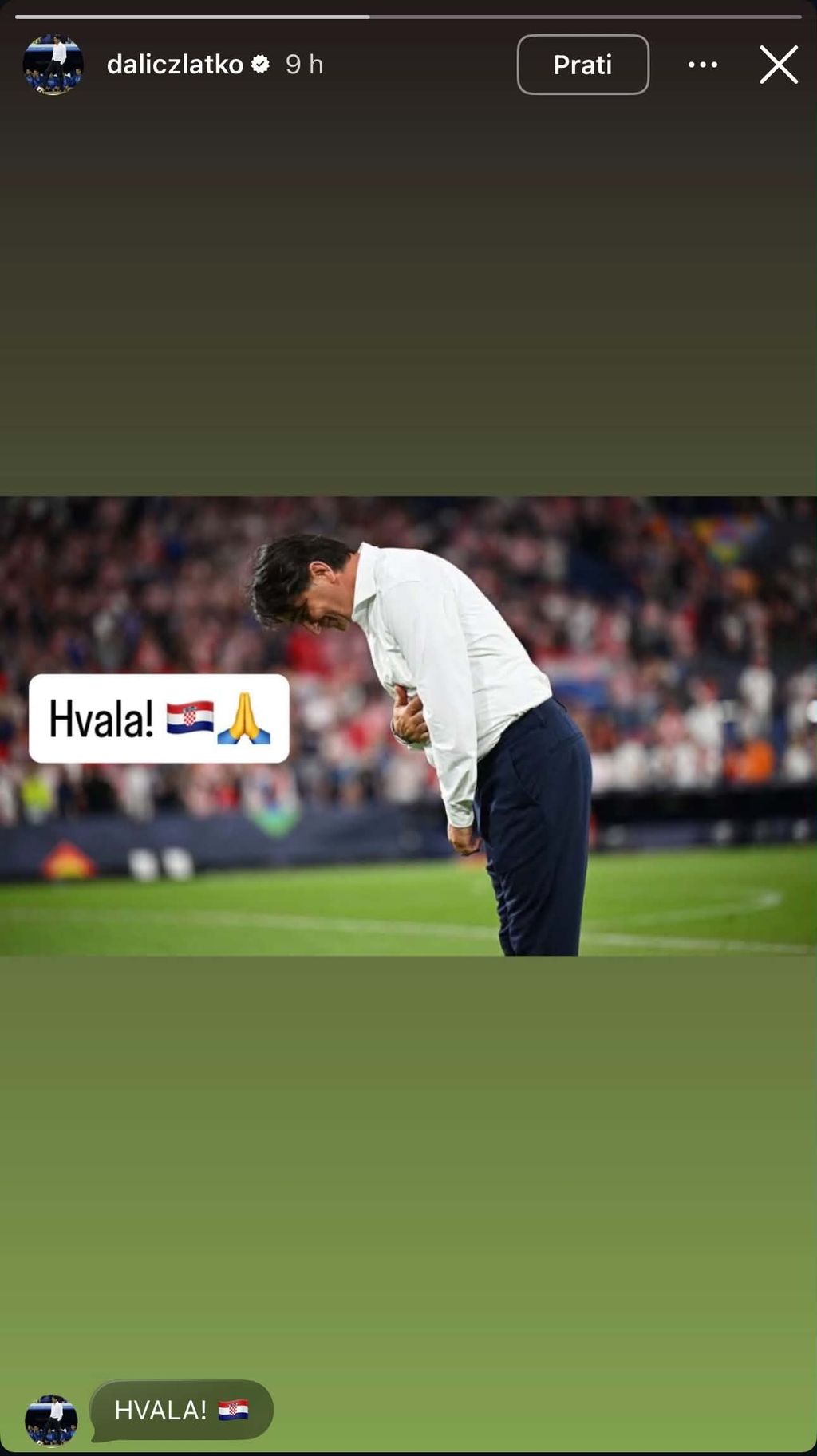 Objava Zlatka Dalića