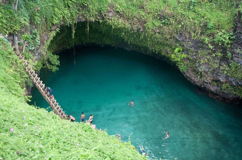 Prirodni bazen To Sua. Samoa