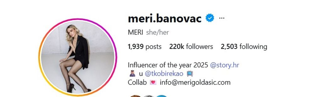 Instagram Meri Goldašić