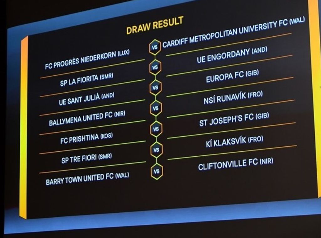 Ždrijeb preliminarne runde Europske lige u sezoni 2019./2020. (Screenshot: Uefa.com)
