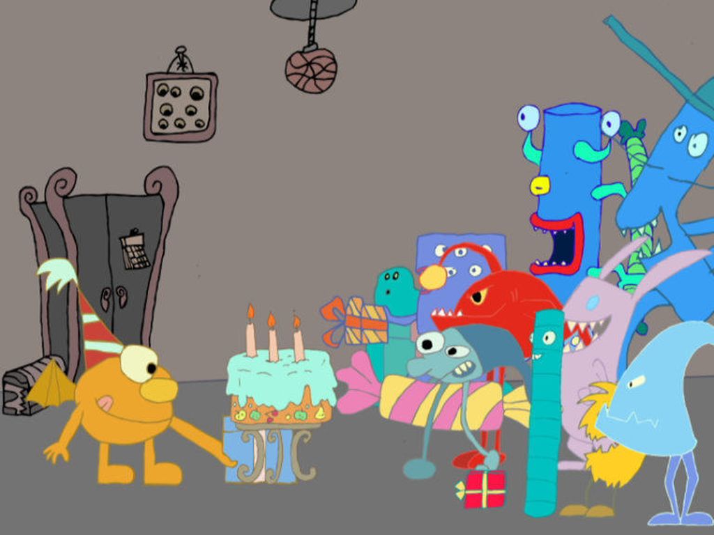 Prizor iz animiranog filma Rođendan čudovišta nastao na jednoj radionici