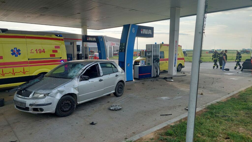 Prometna nesreća kod benzinske crpke u Kalinovcu