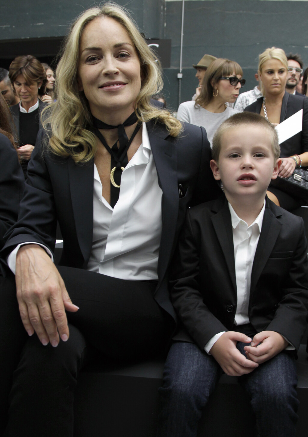 Sharon Stone sa sinom Quinnom 2013. godine