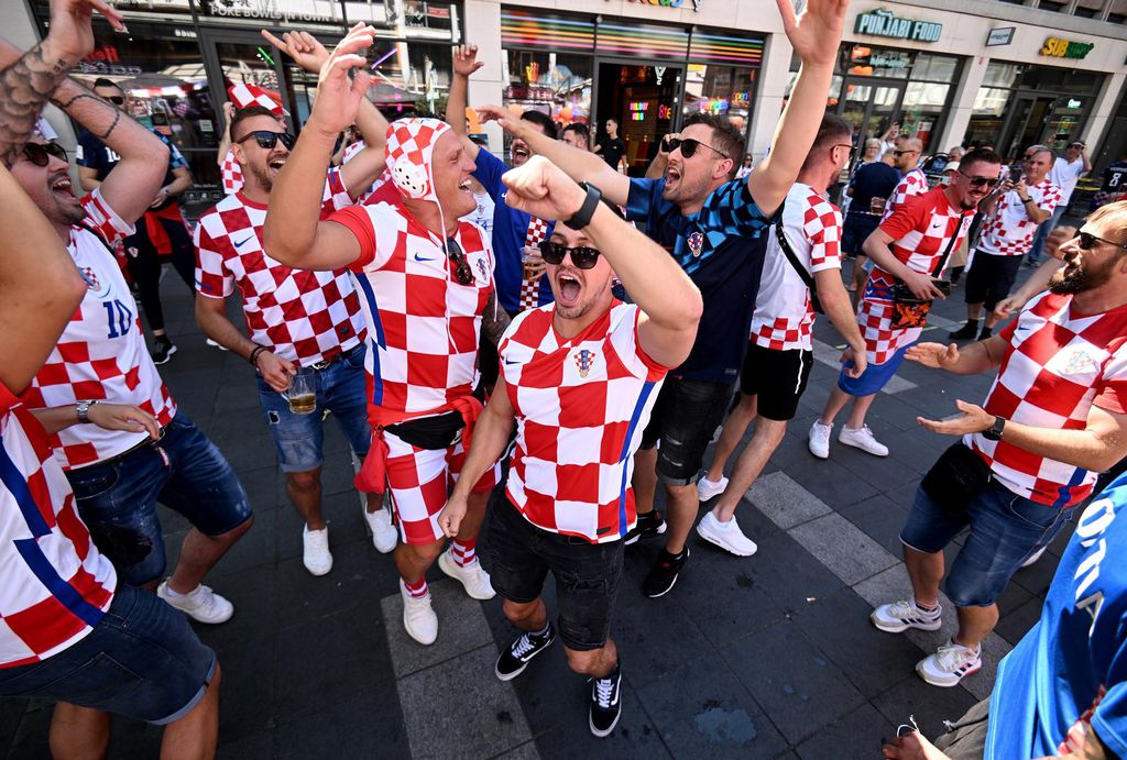 Hrvatski navijači u Rotterdamu