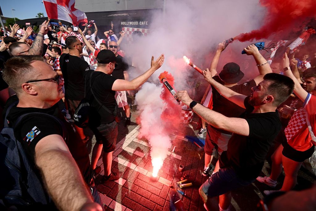 Hrvatski navijači u Rotterdamu