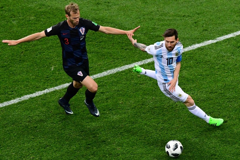 Ivan Strinić i Lionel Messi
