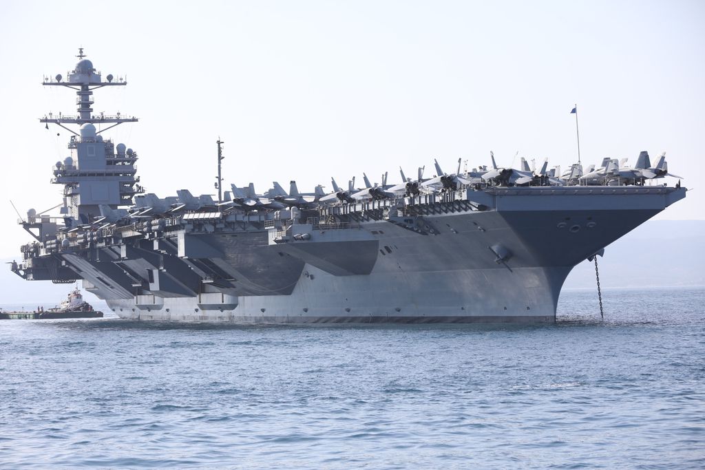 Nosač zrakoplova USS Gerald R. Ford uplovio u Split