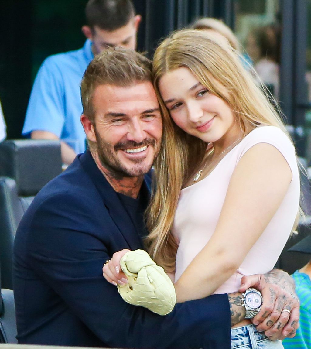 David Beckham i Harper Beckham - 4