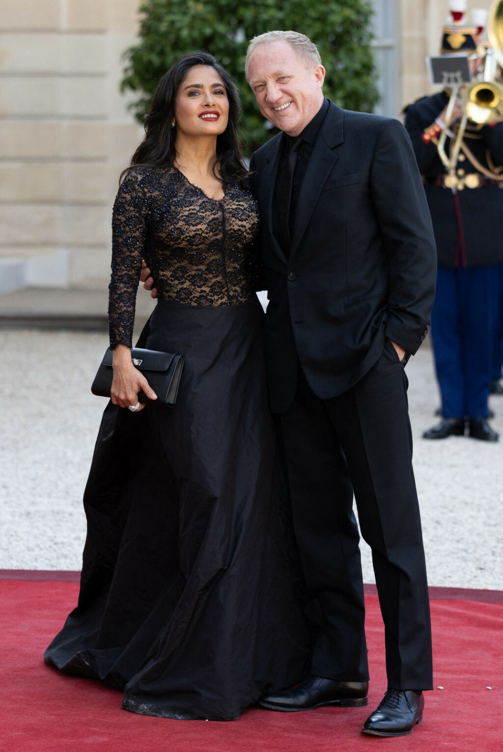 Salma Hayek Pinault i François-Henri Pinault na primanju kod francuskog predsjednika - 7