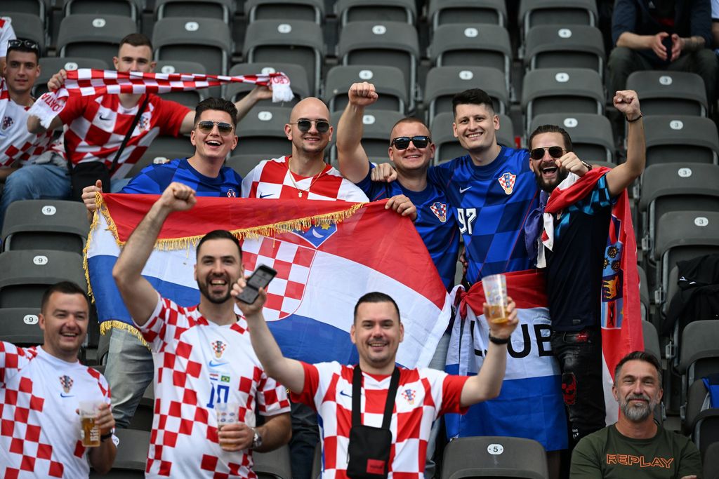 Hrvatski navijači na Olimpijskom stadionu